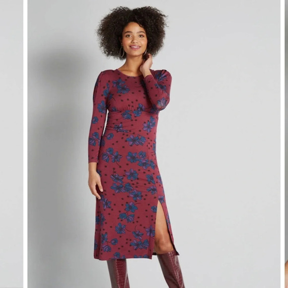 NWT ModCloth Stargazing in the Primrose  Large dress - Picture 1 of 10